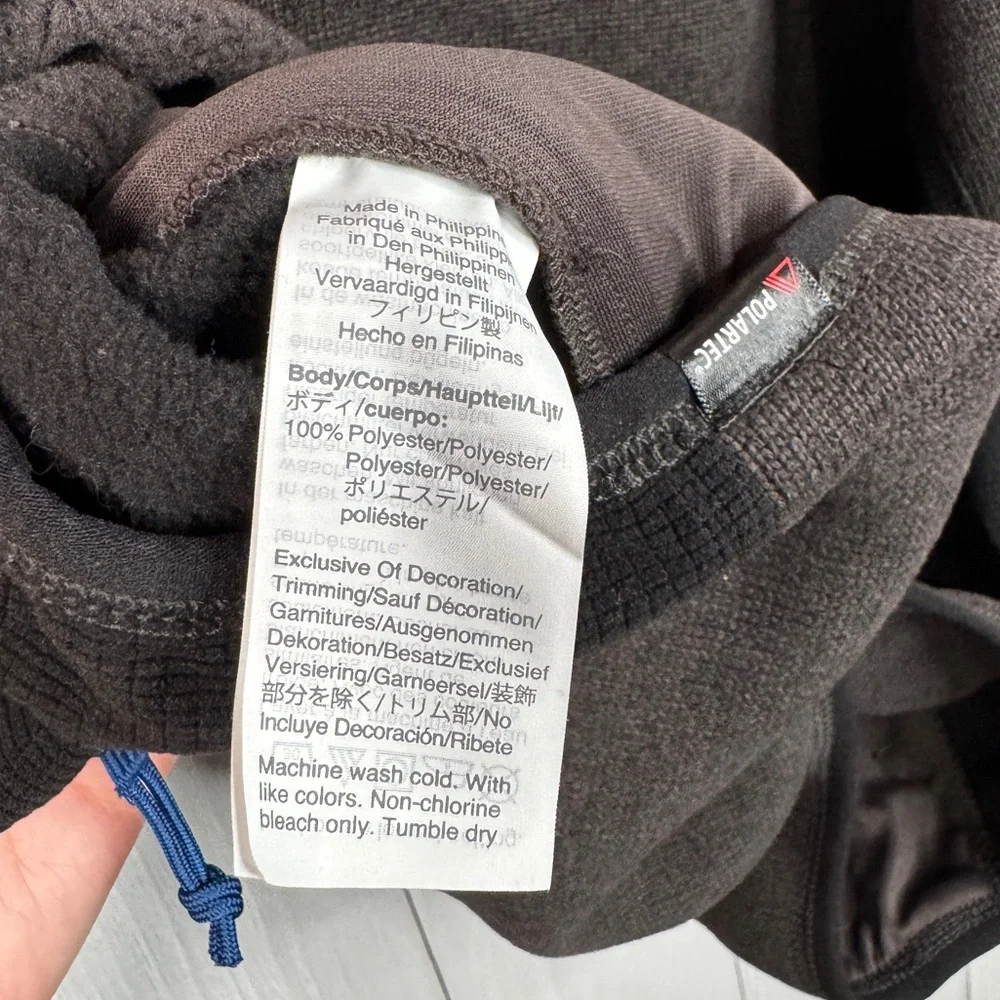 J. Crew Men's Nordic Half Zip Pullover Polartec Fleece Charcoal Gray Sweater